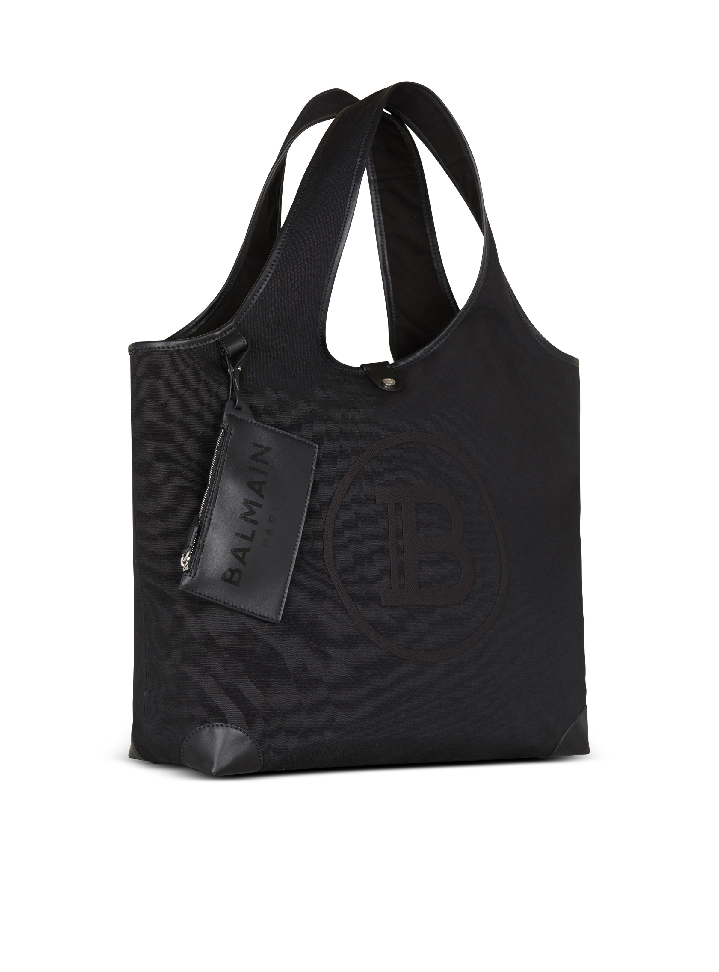 Canvas and leather Grocery Bag - 3