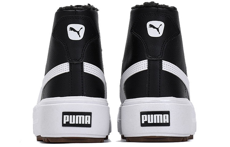 (WMNS) PUMA Kaia Mid 'Fur - Black' 385341-01 - 3