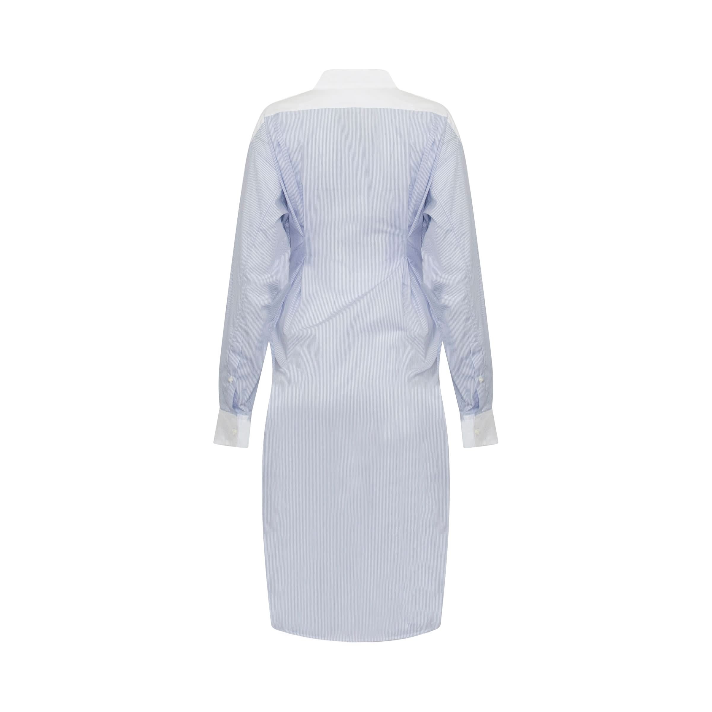 Stripe Shirtdress in Blue - 4