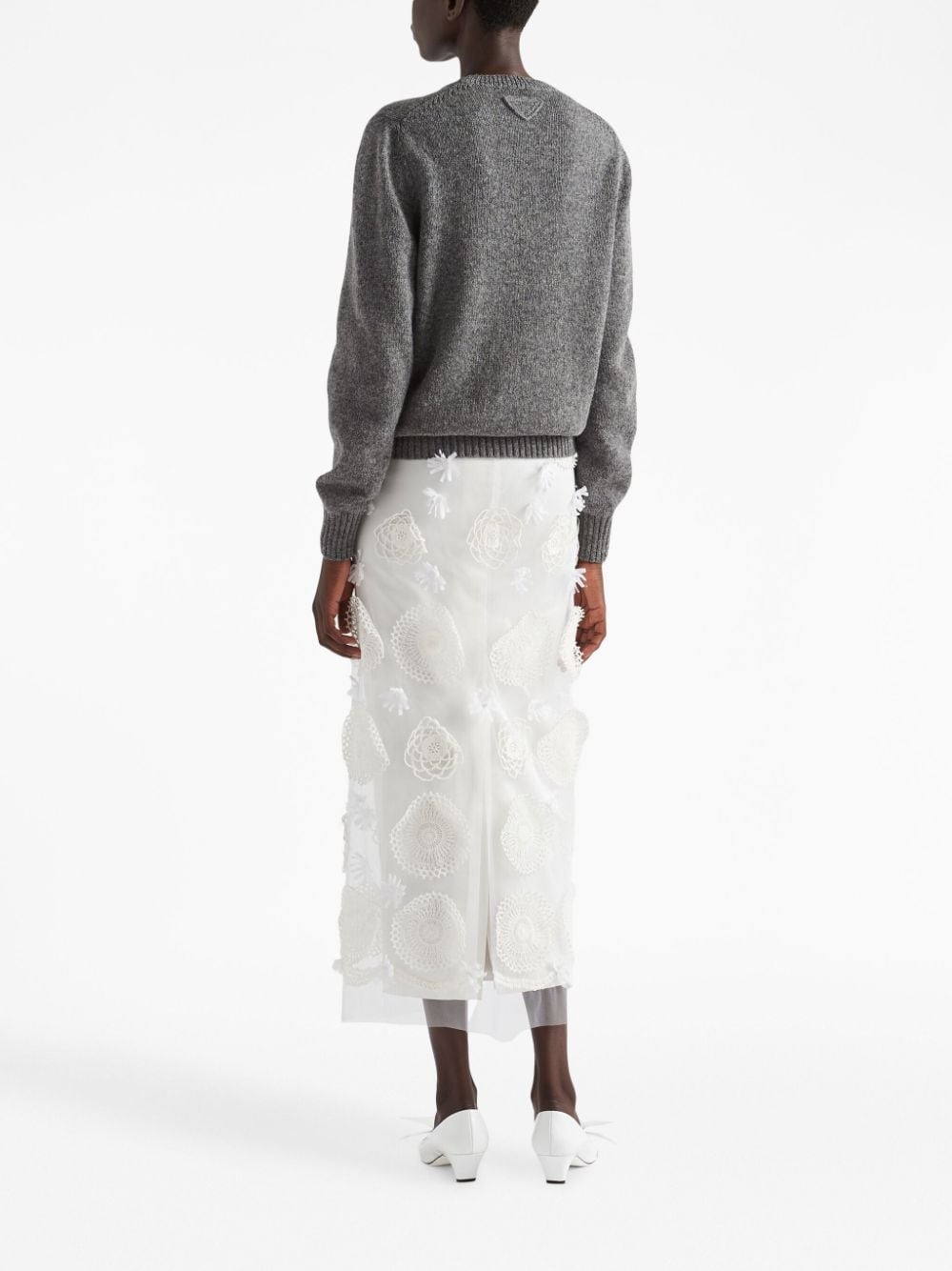 round-neck long-sleeve jumper - 3
