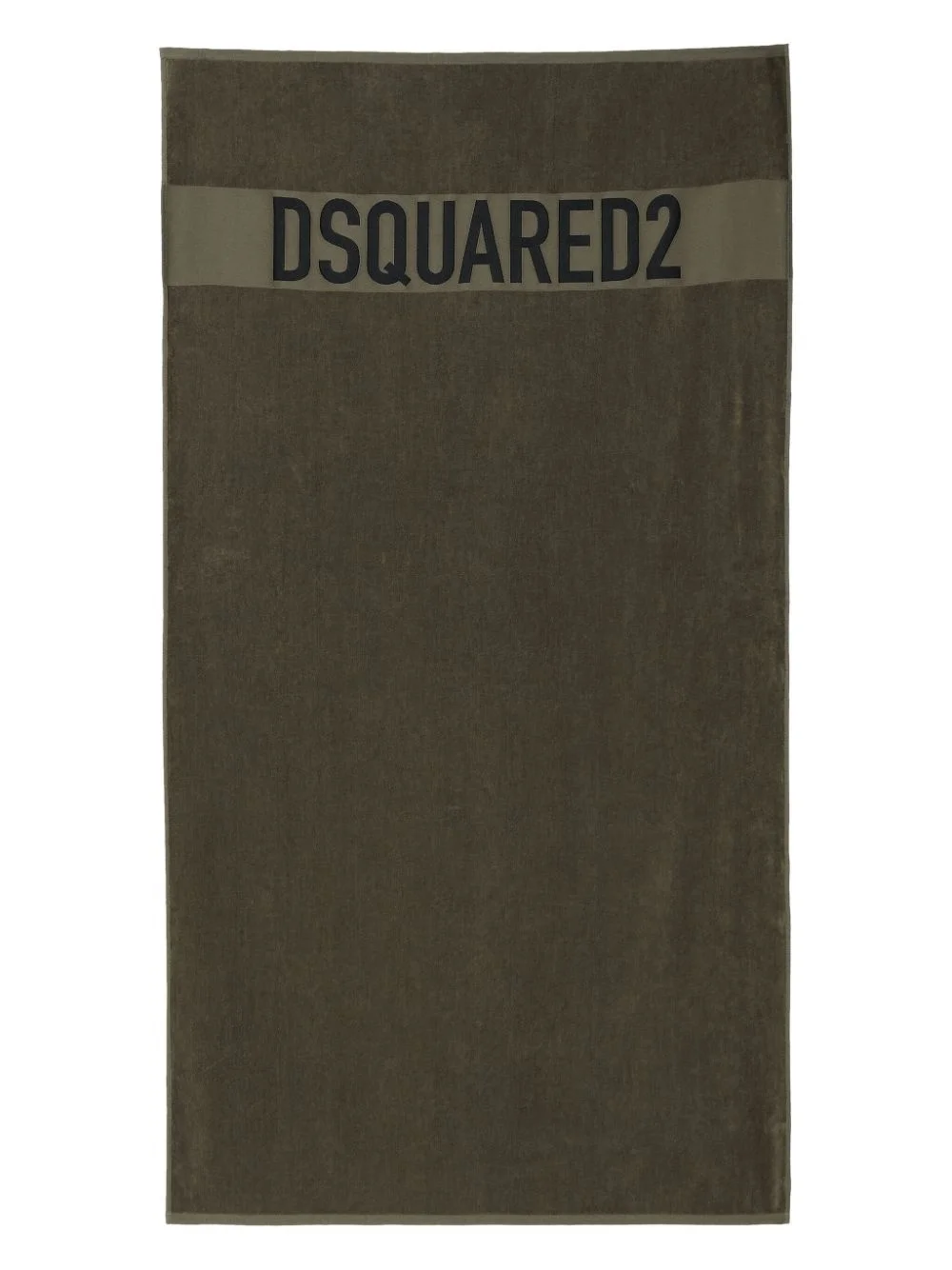 logo-print beach towel - 1