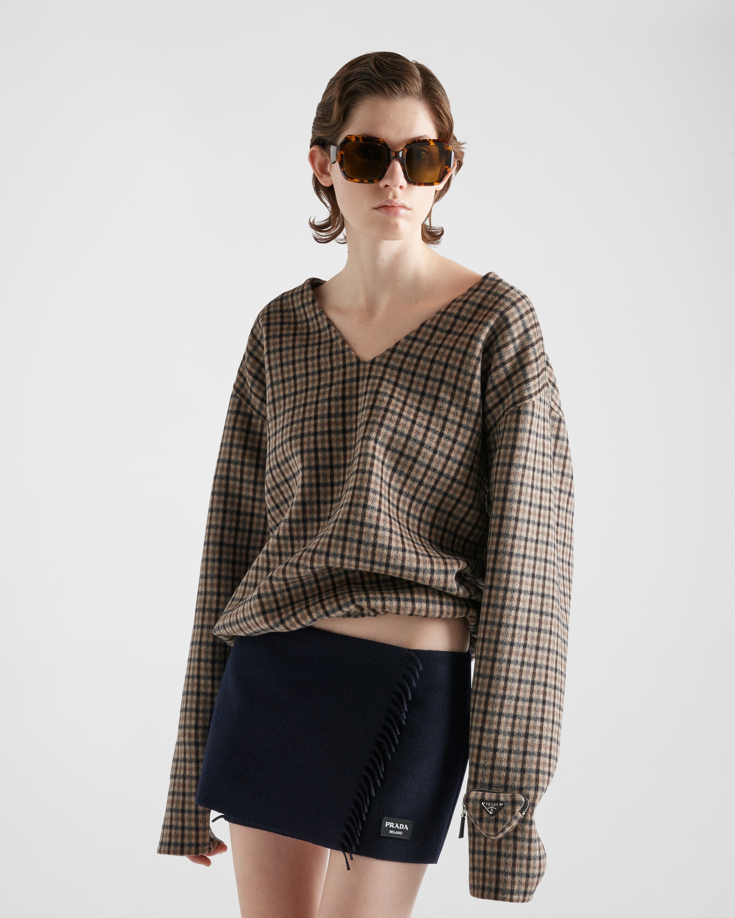 Prada Cashmere miniskirt | REVERSIBLE