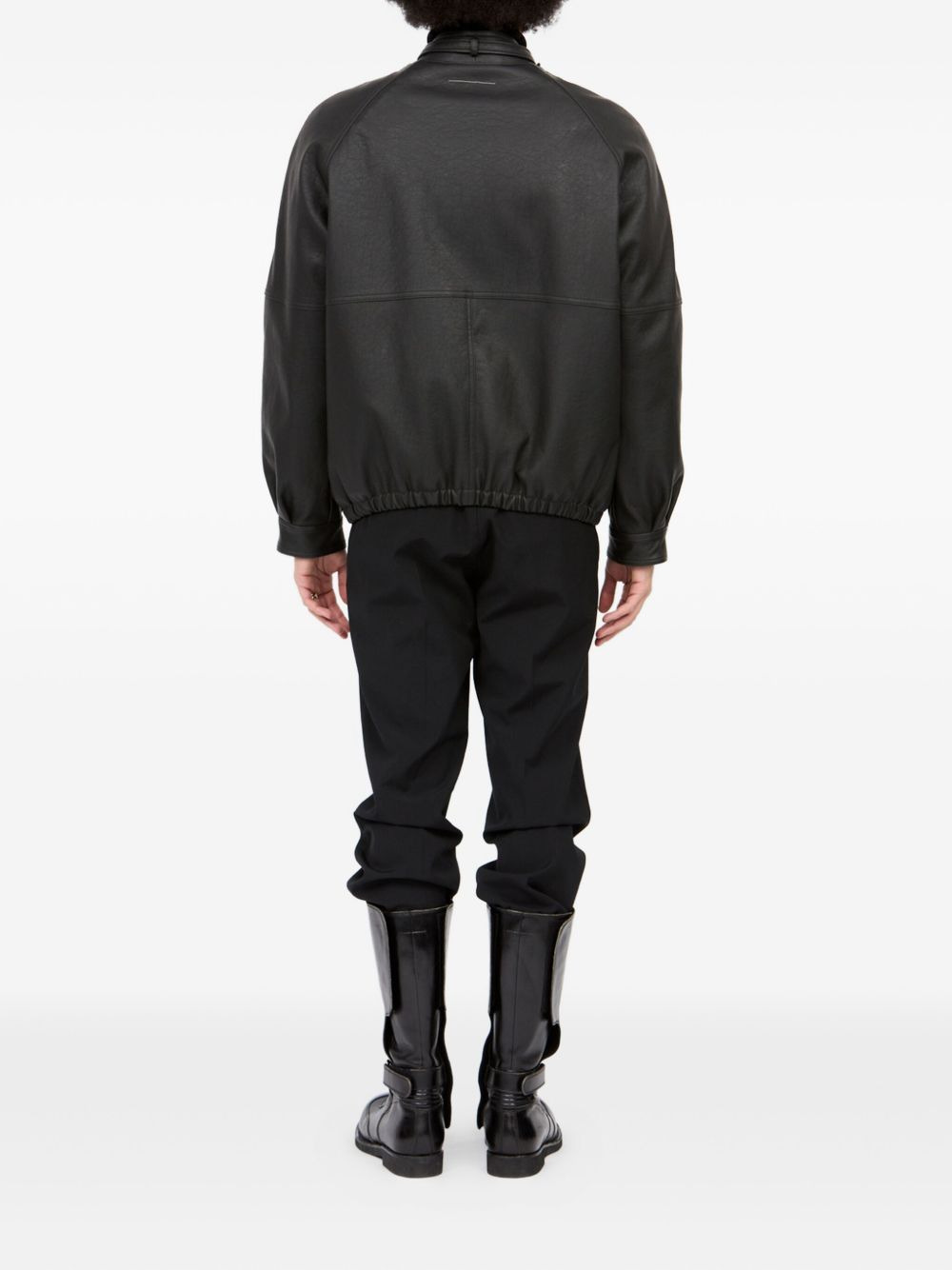 belted raglan-sleeve jacket - 4