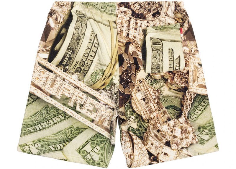 Supreme Supreme Bling Sweatshort Green outlook