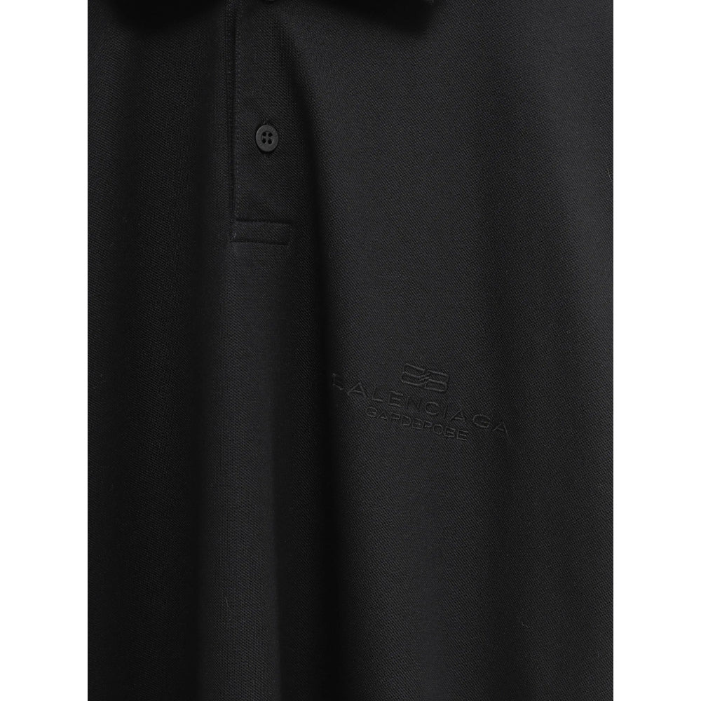Balenciaga Black Polo Shirts Men - 2