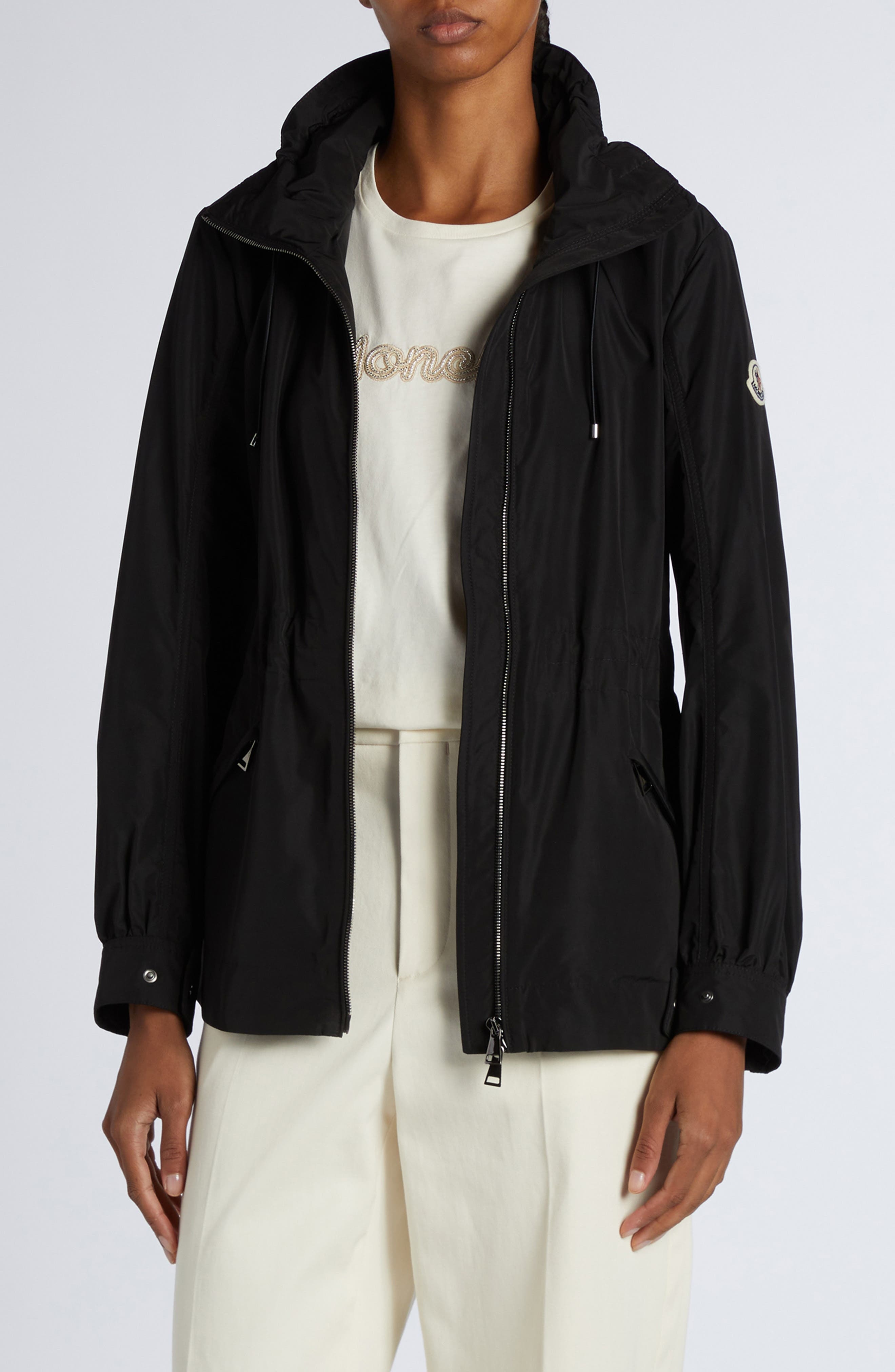 Moncler Leandro Short Hooded Jacket in Black at Nordstrom - 2