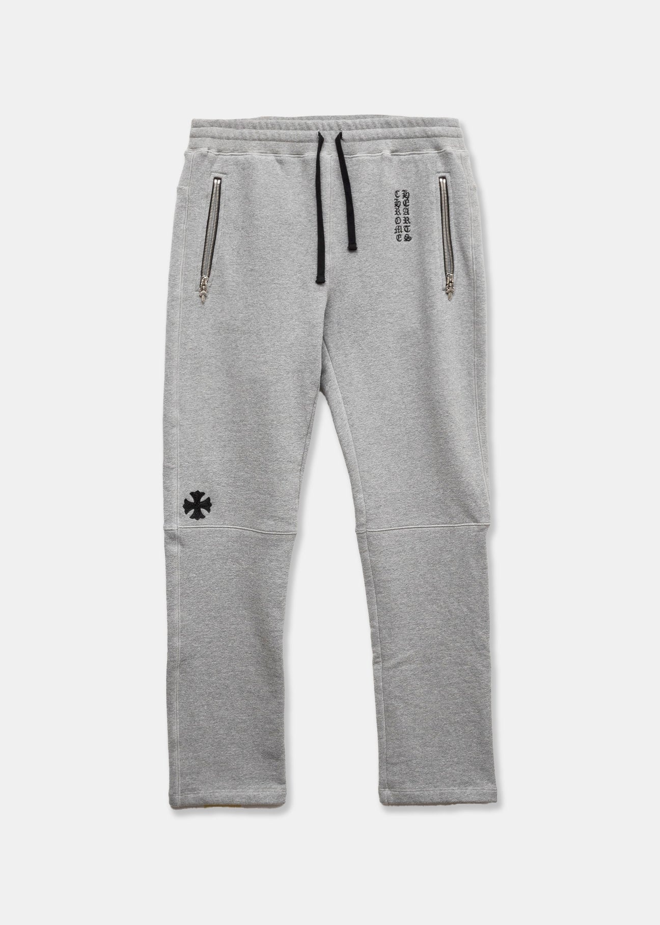 Chrome Hearts CH Grey Script Back Patch Sweatpants - 1