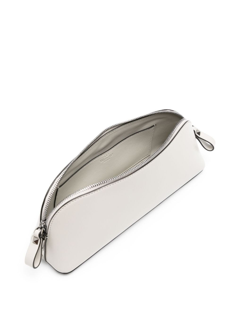 rockstud-detail leather clutch bag - 5