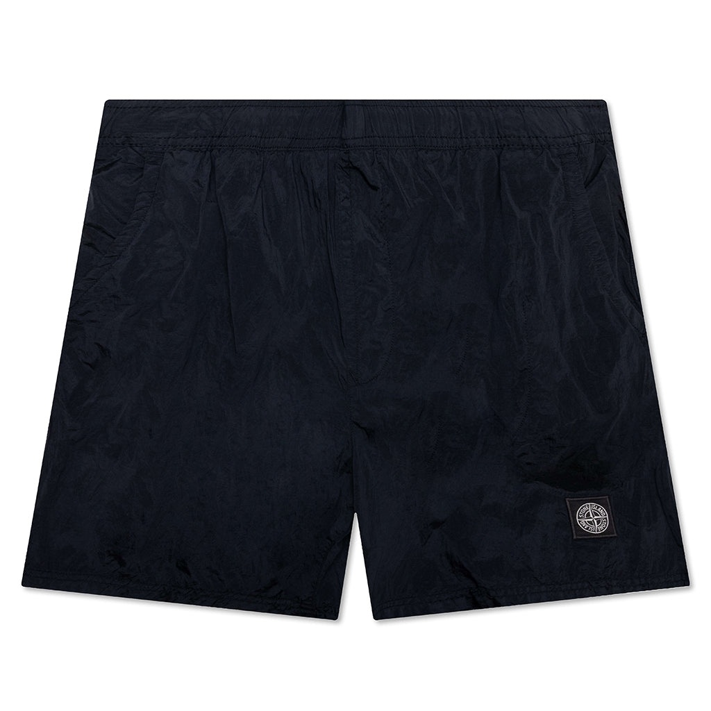 NYLON METAL SHORTS - NAVY BLUE - 1