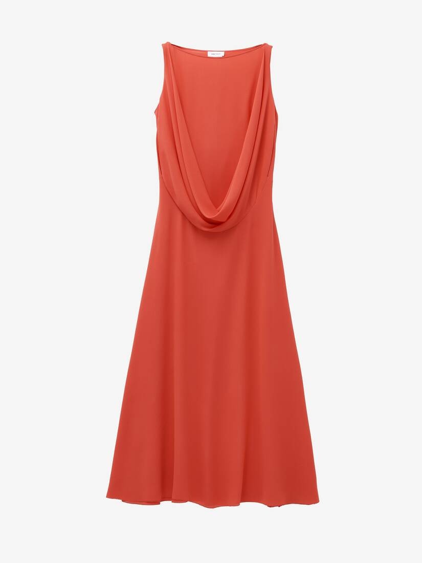 Draped Midi Dress - 1