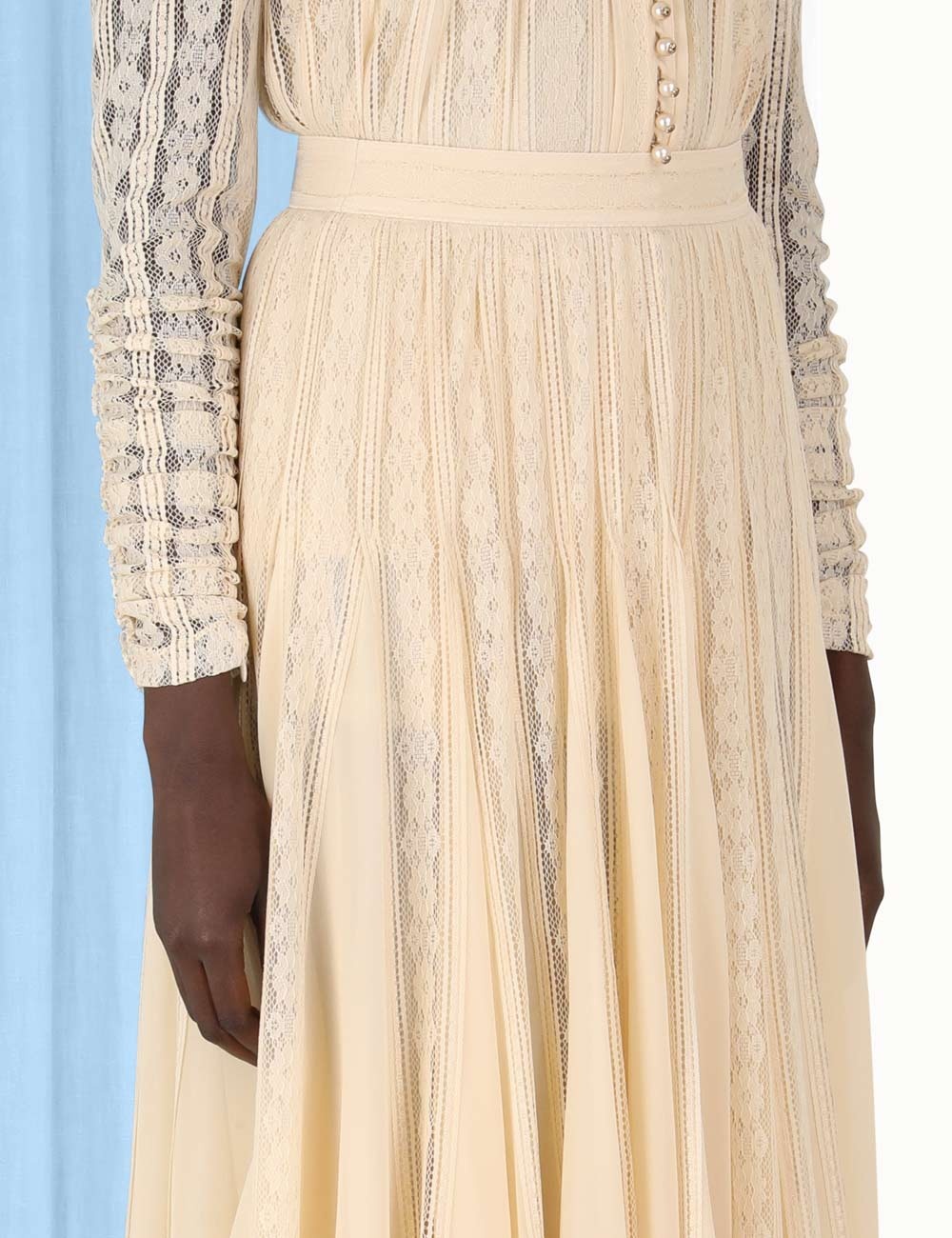 WONDERLAND LACE VENT SKIRT - 5