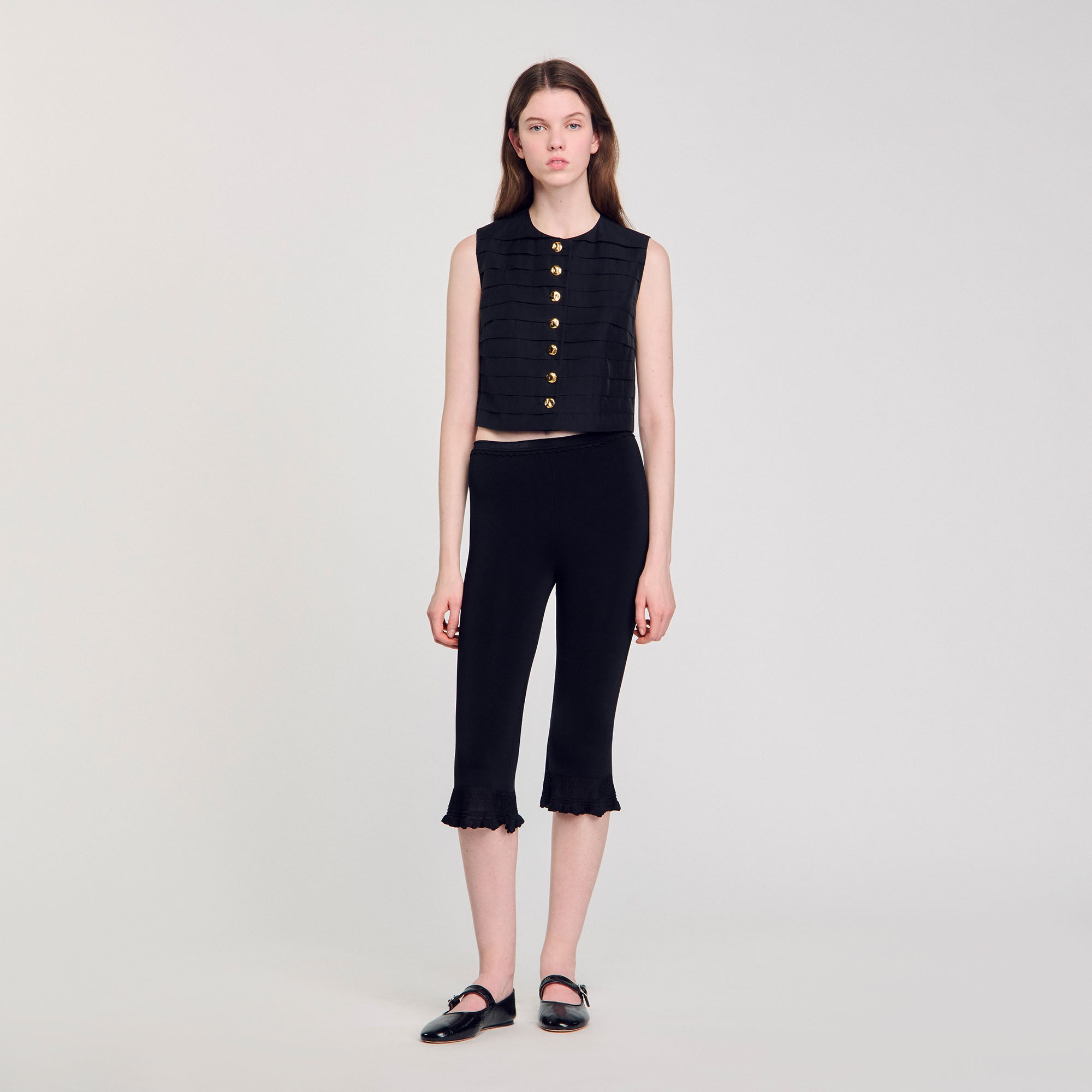 PLEATED CROP TOP - 2