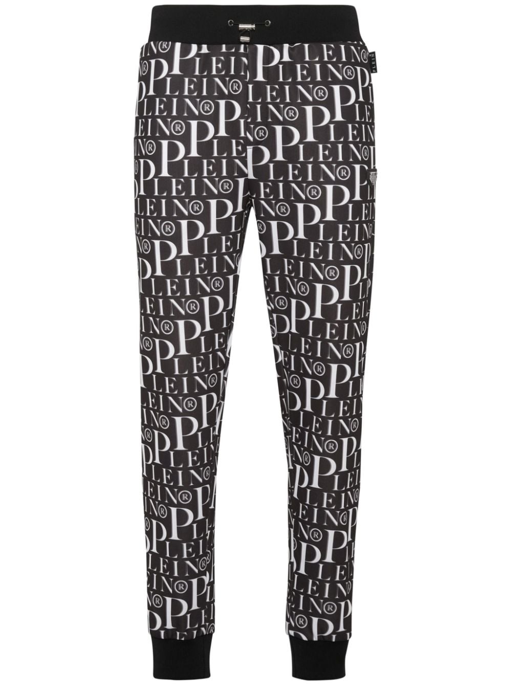 all-over logo-print track pants - 1