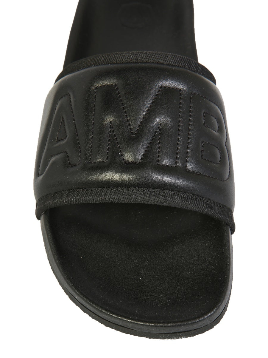 Ambush Men Leather Slide Sandals - 4