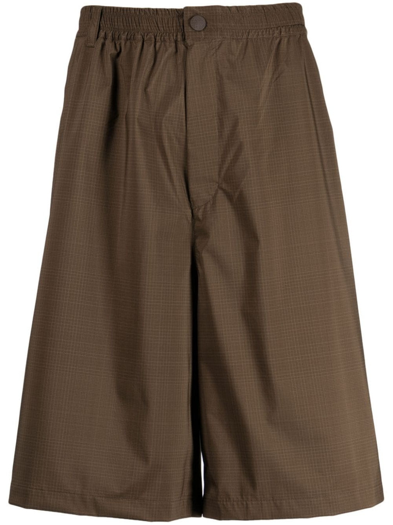straight-leg elasticated shorts 1