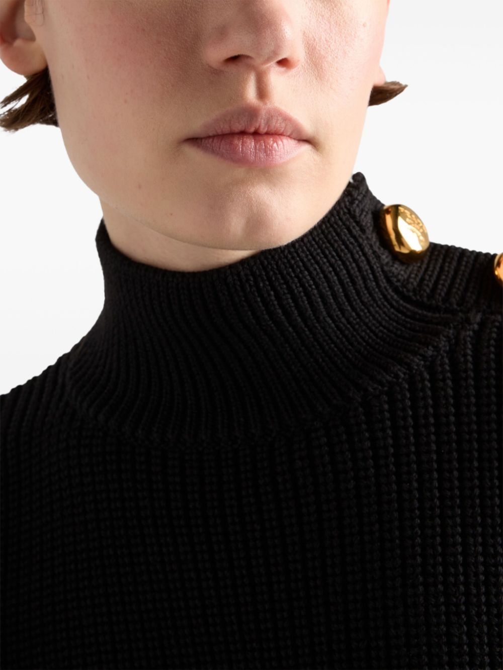 wool turtleneck sweater - 5