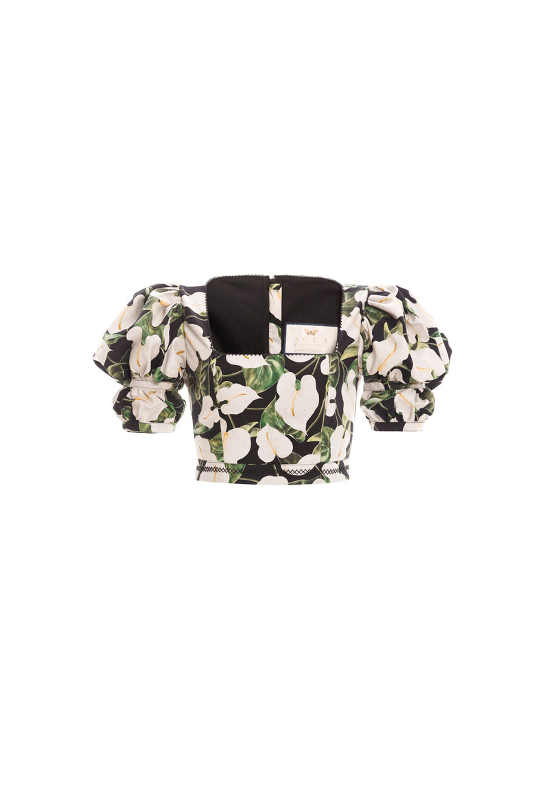 Bambu Anturios Black Cropped Top 1
