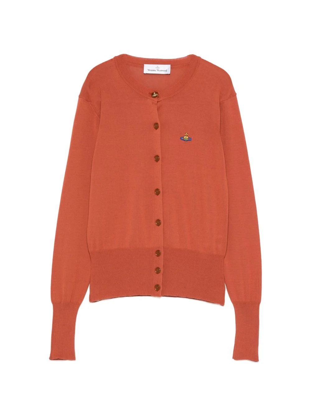 button-fastening cardigan - 1