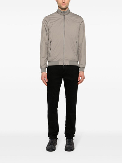 Herno Ecoage band-collar bomber jacket outlook