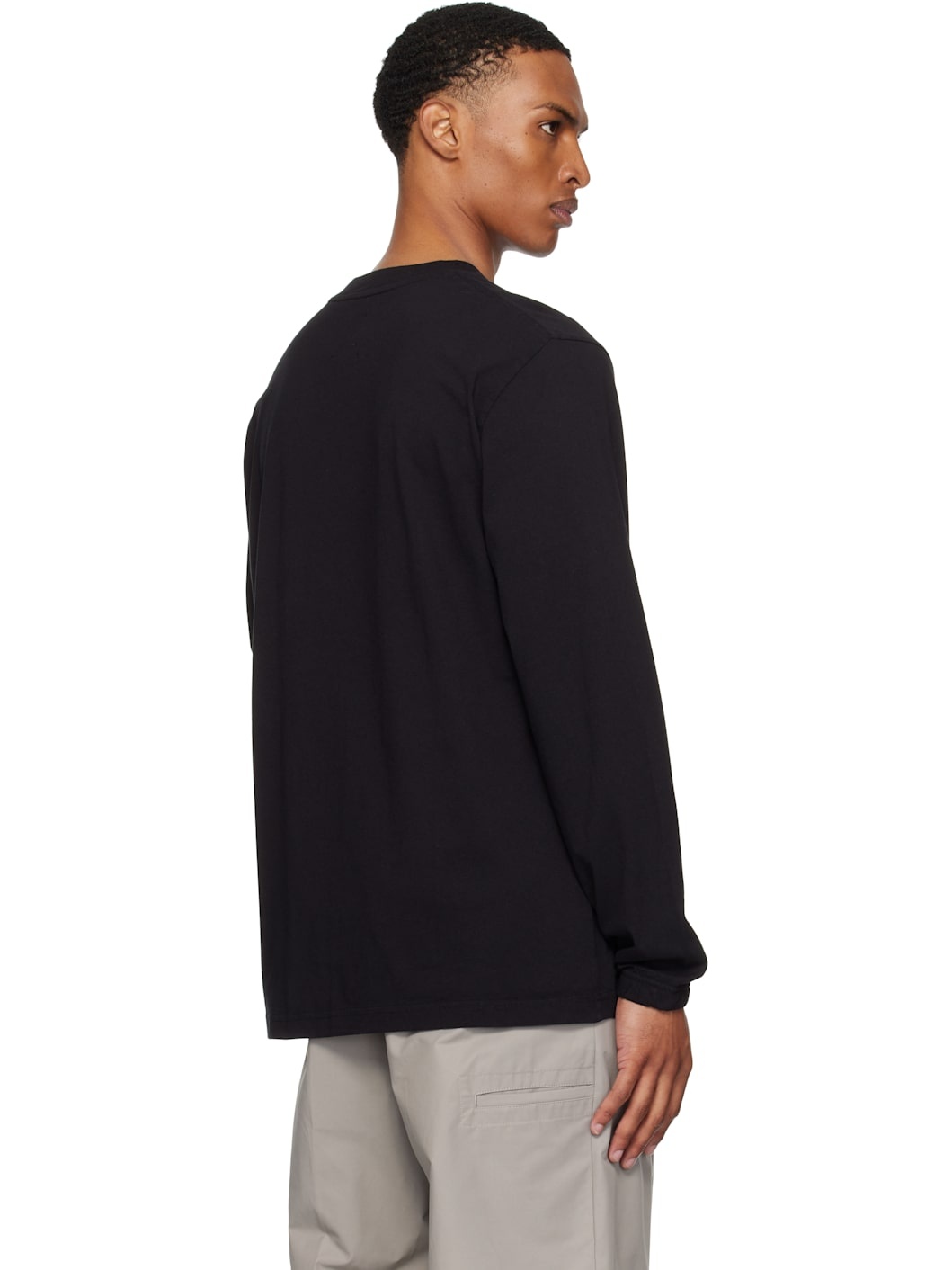 Black Logo Long Sleeve T-shirt - 3