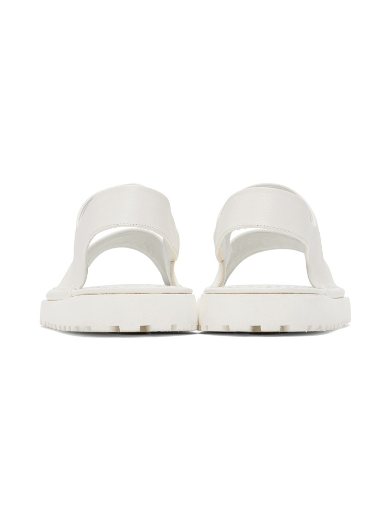 White Gomme Sanpomice Sandals 2