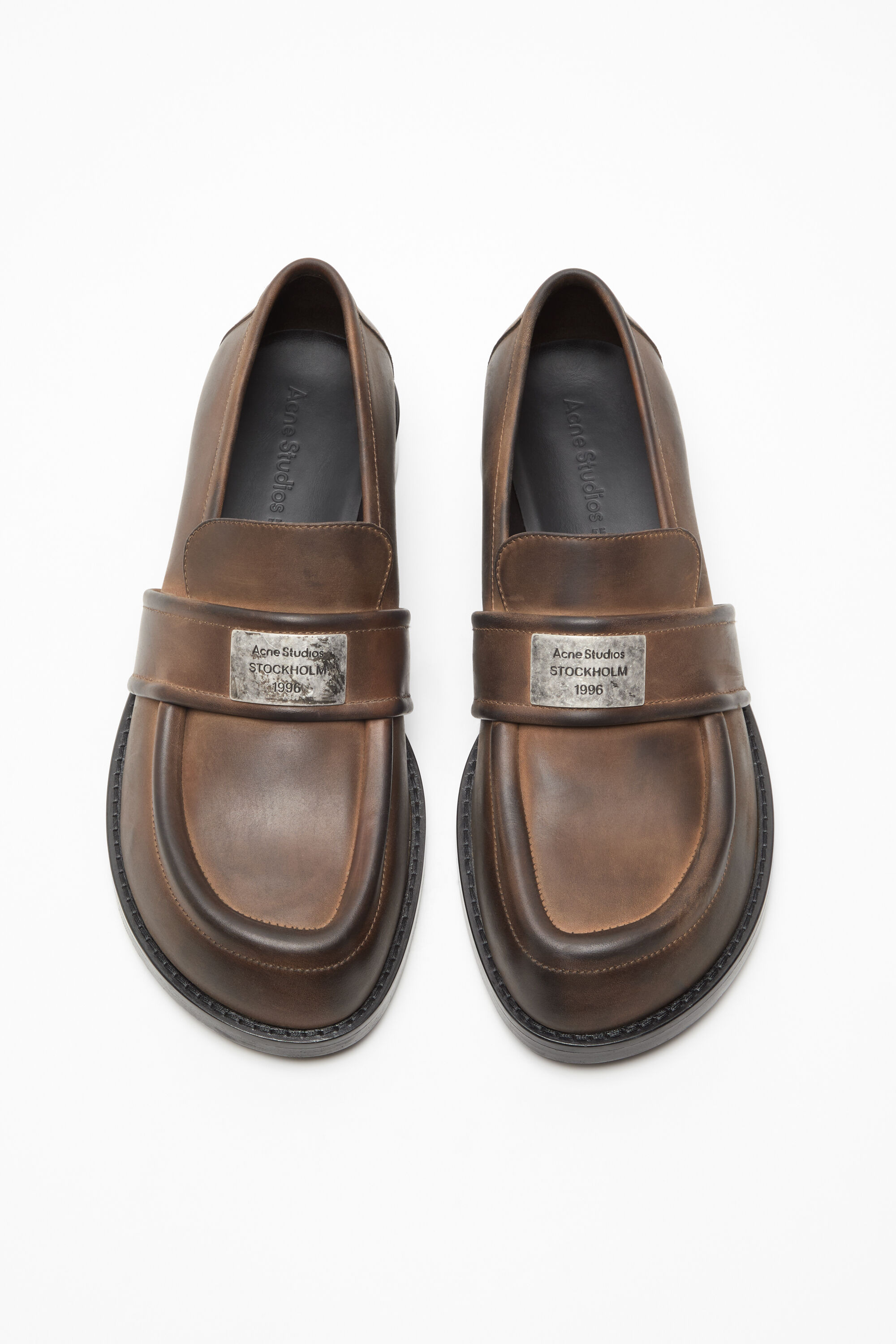 Vintage leather loafers - Brown - 3
