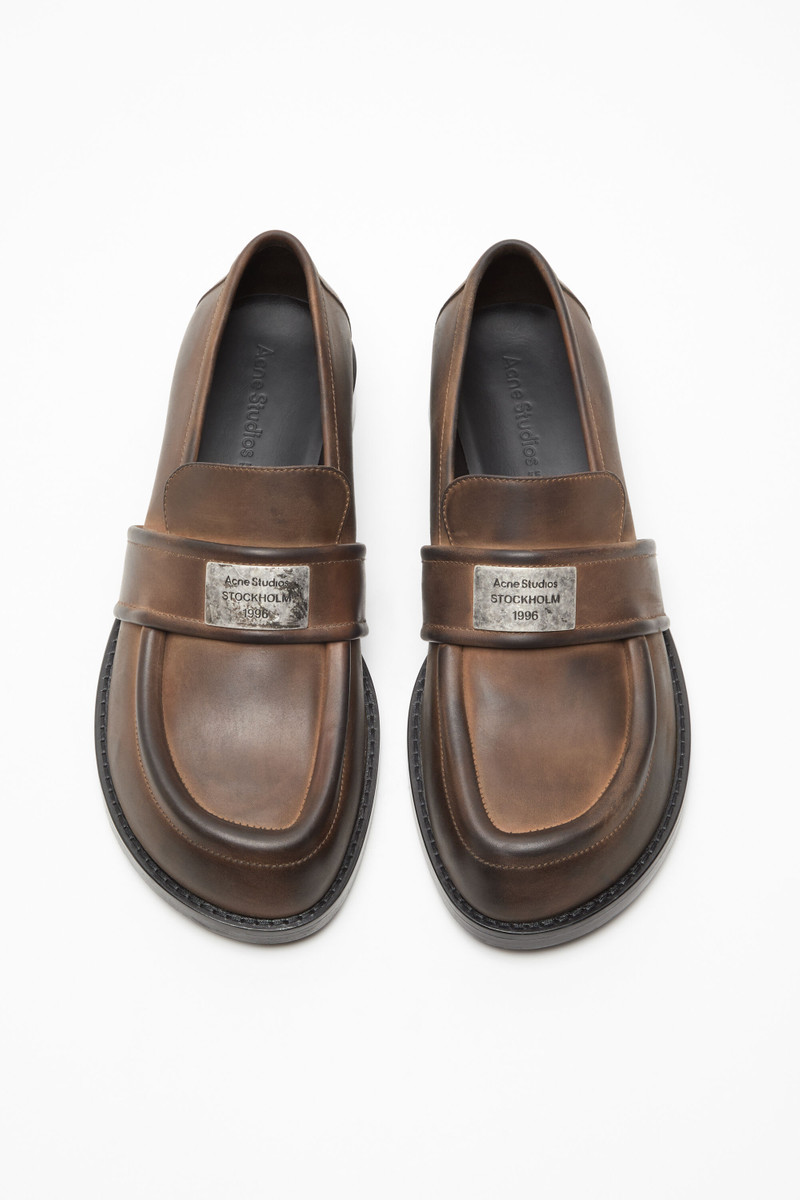 Vintage leather loafers - Brown 3