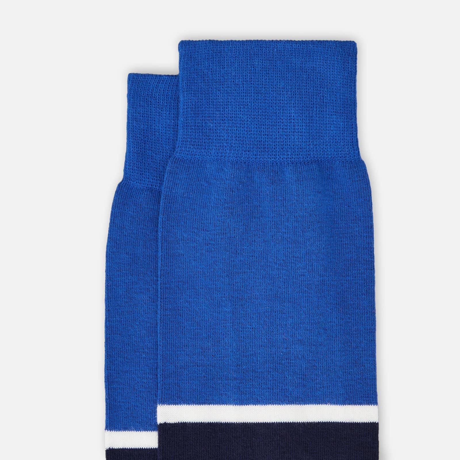 Color Block Socks Blue - 2