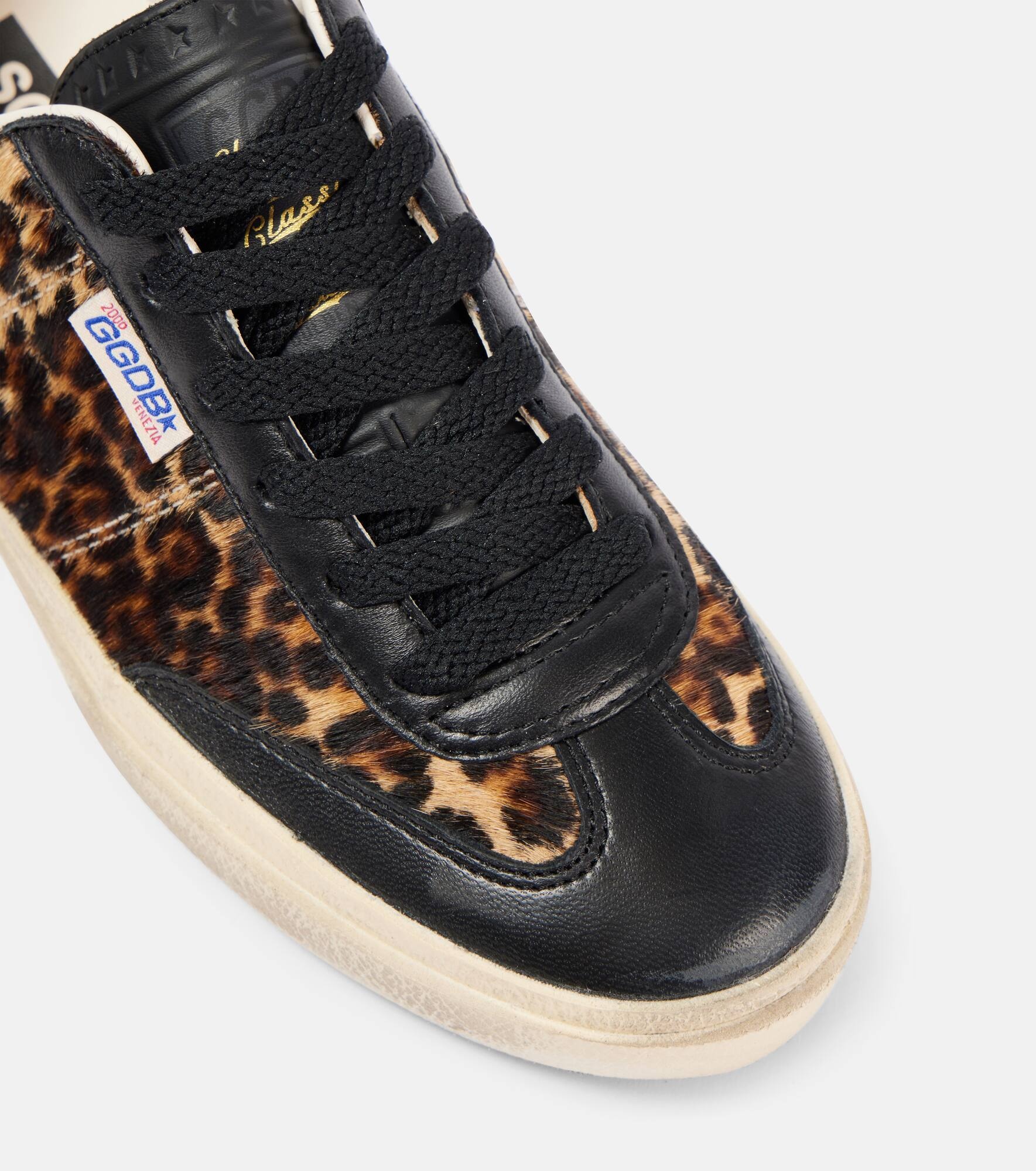 Soul Star leopard-print leather sneakers - 5