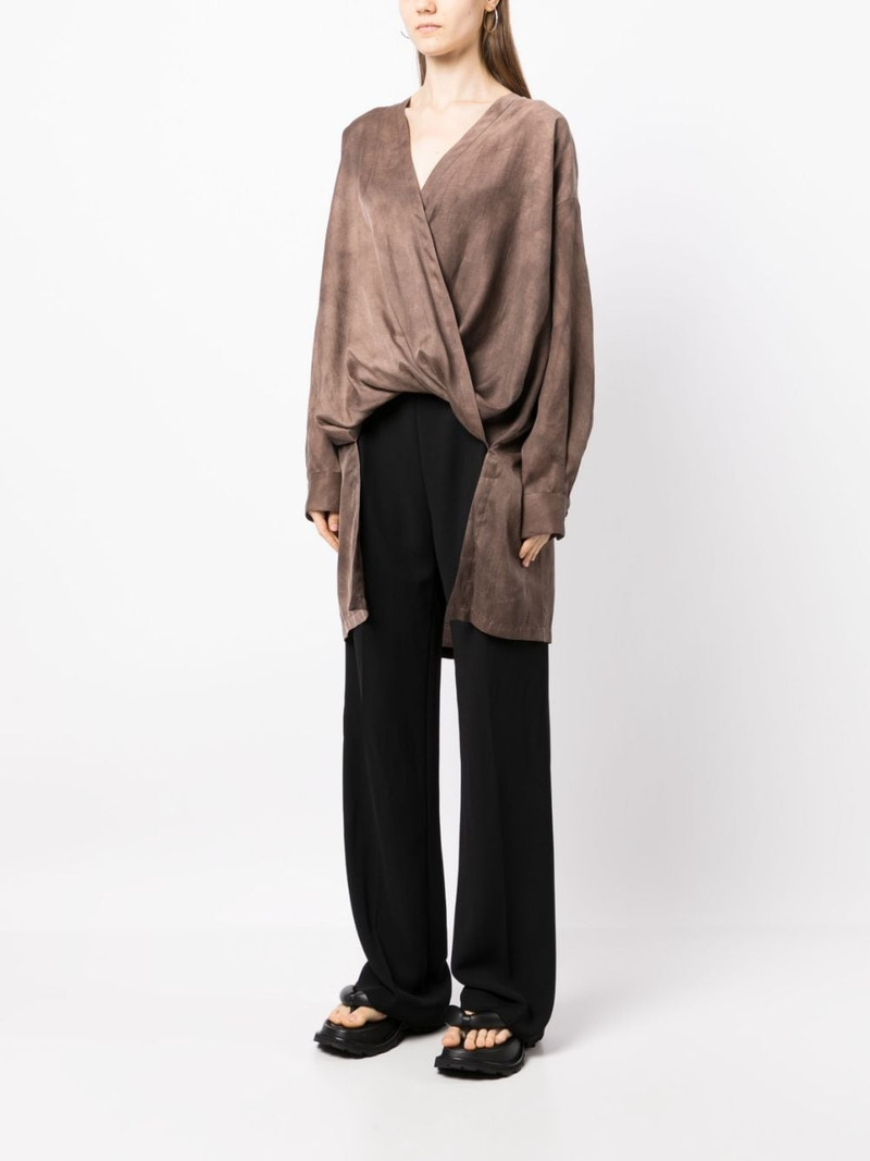 V-neck asymmetric blouse 3