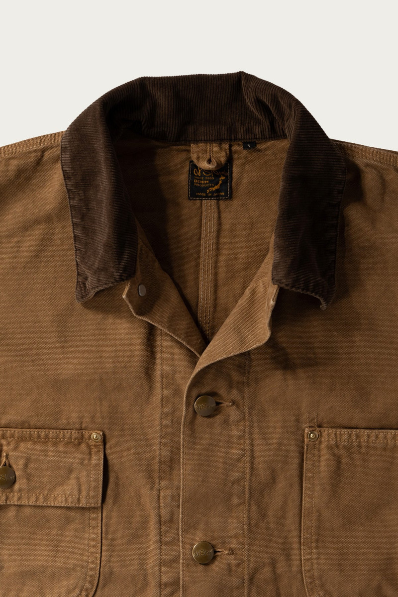 orSlow Relax Fit Oxford Coverall - Brown outlook