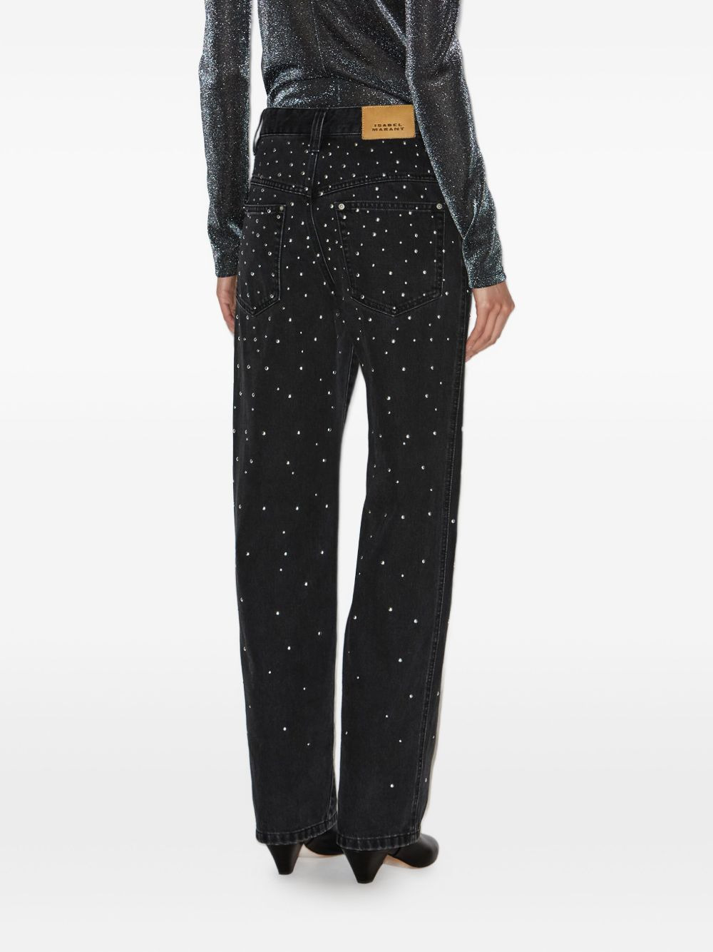 Brinsa gradient-studded jeans - 4