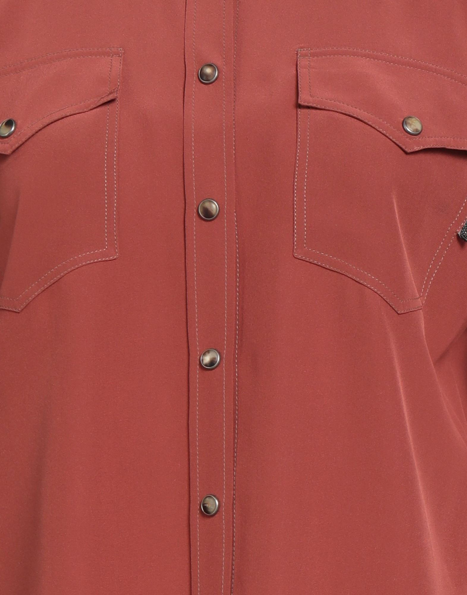 Brick Women's Silk Shirts & Blouses - 4