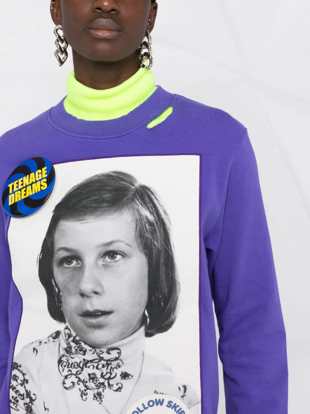 photograph print sweatshirt - 5