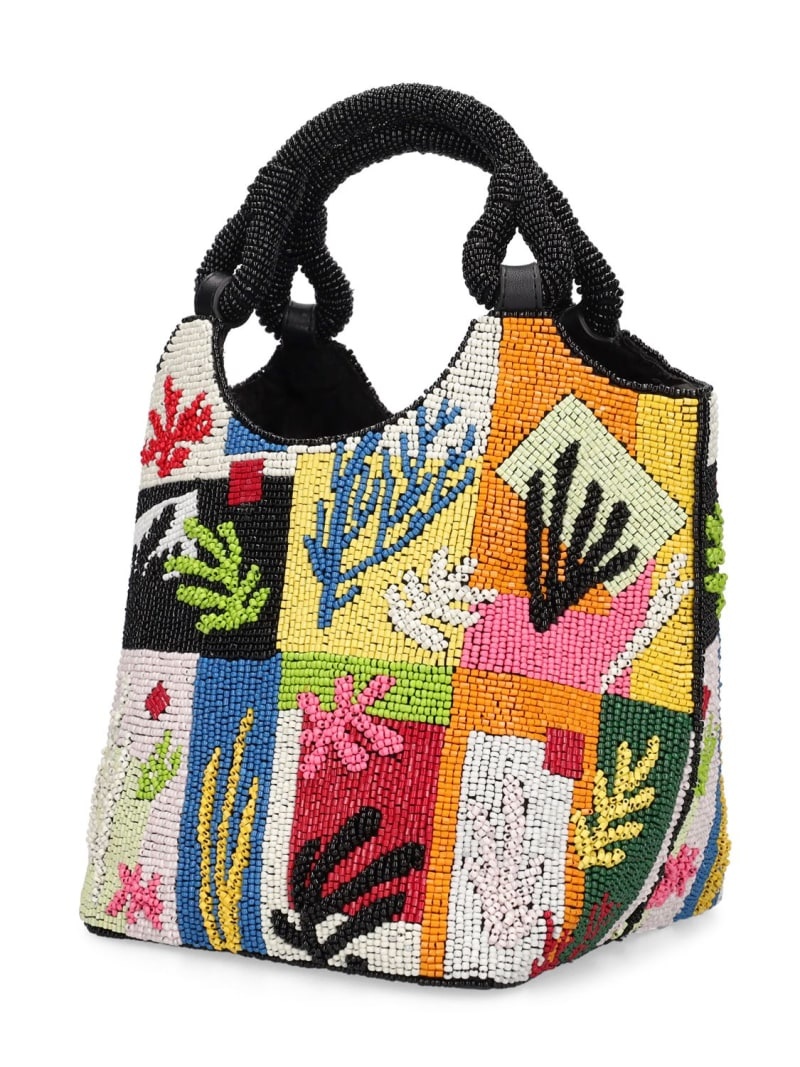 Zoe glass beaded tote bag - 3