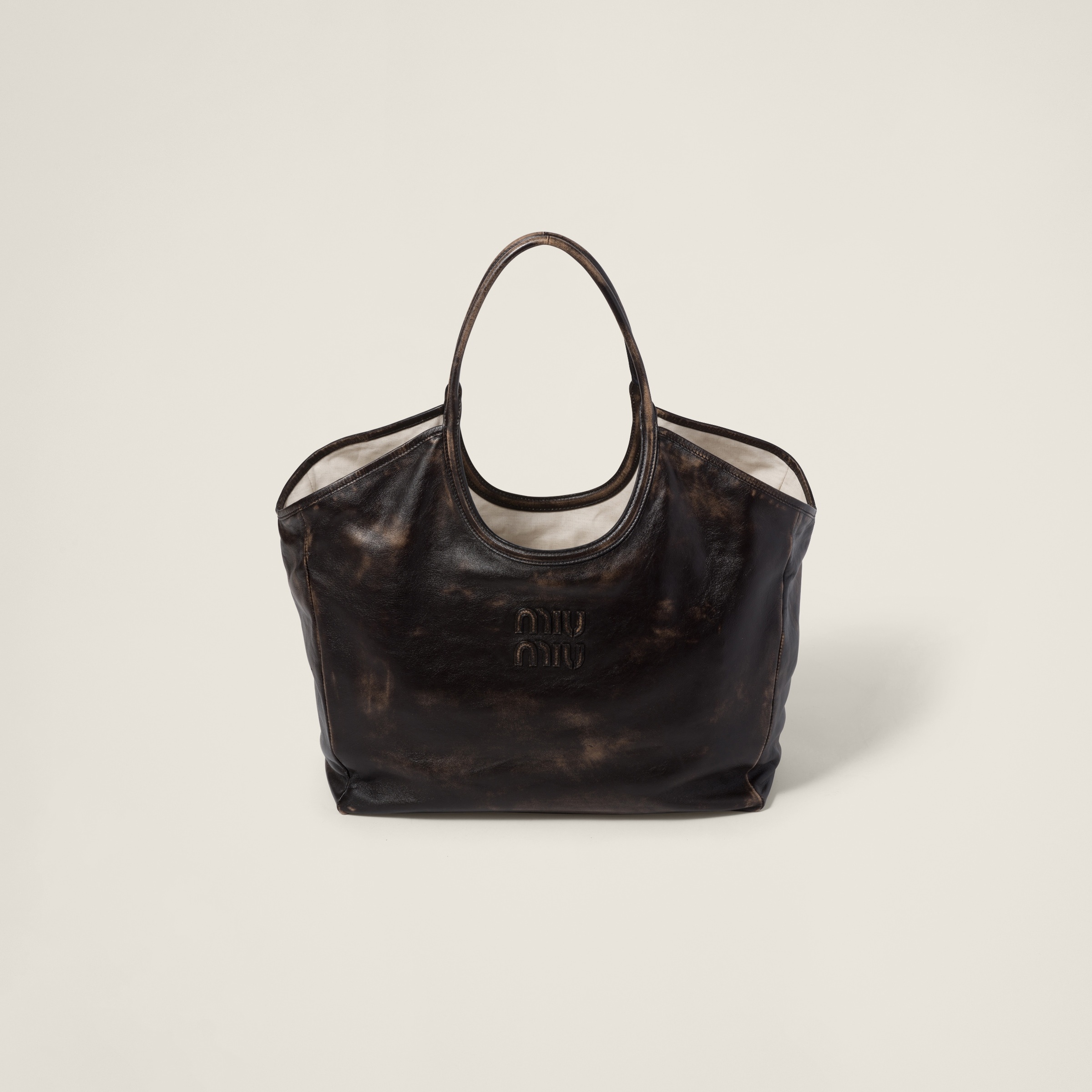 Leather tote bag - 1