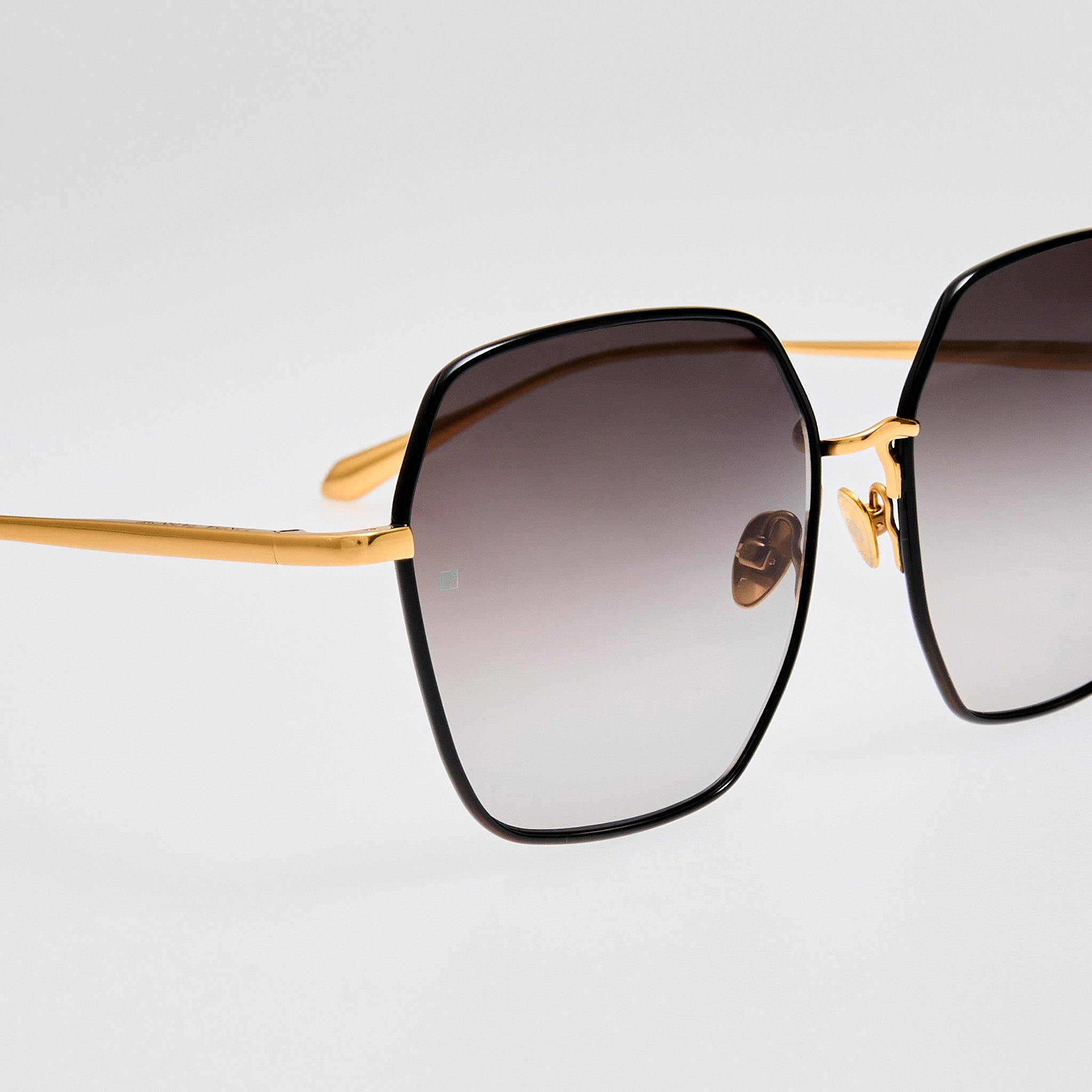 Darcie Sunglasses in Black and Gold - 4