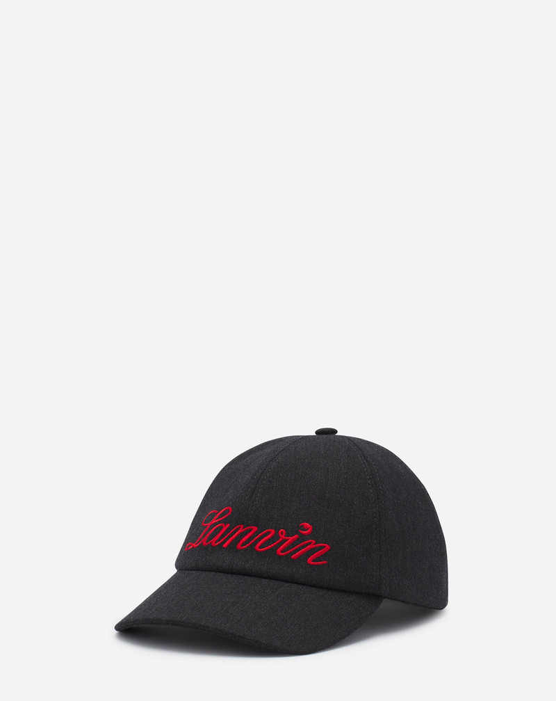 LANVIN SCRIPT WOOL CAP 3
