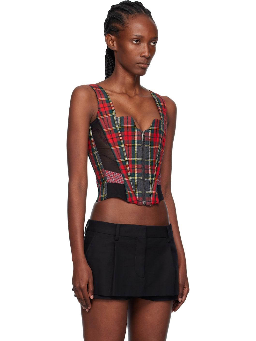 Red & Green Juliet Corset Top - 2
