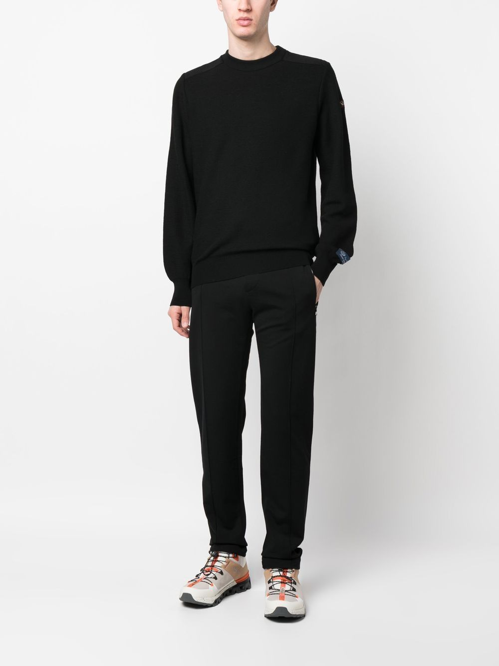 round-neck knitted jumper - 2