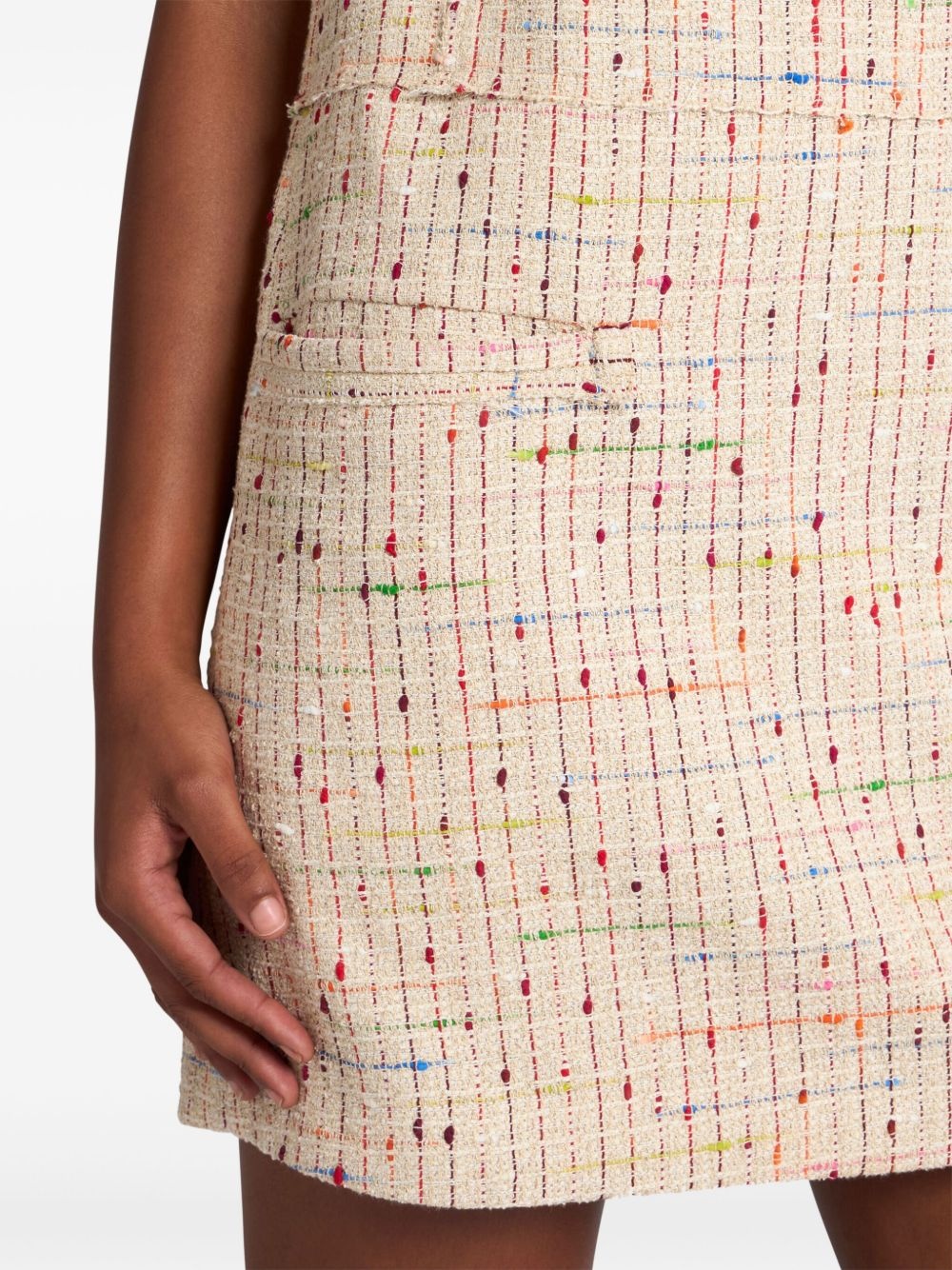bouclé mini dress - 4