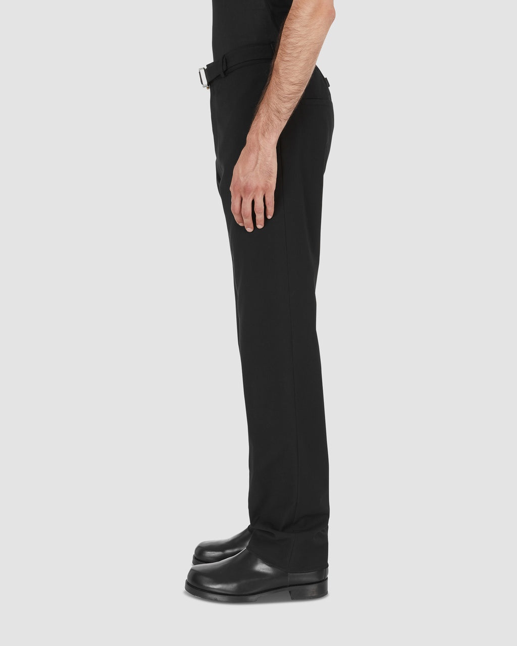 METAL BUCKLE SUIT PANT - 4