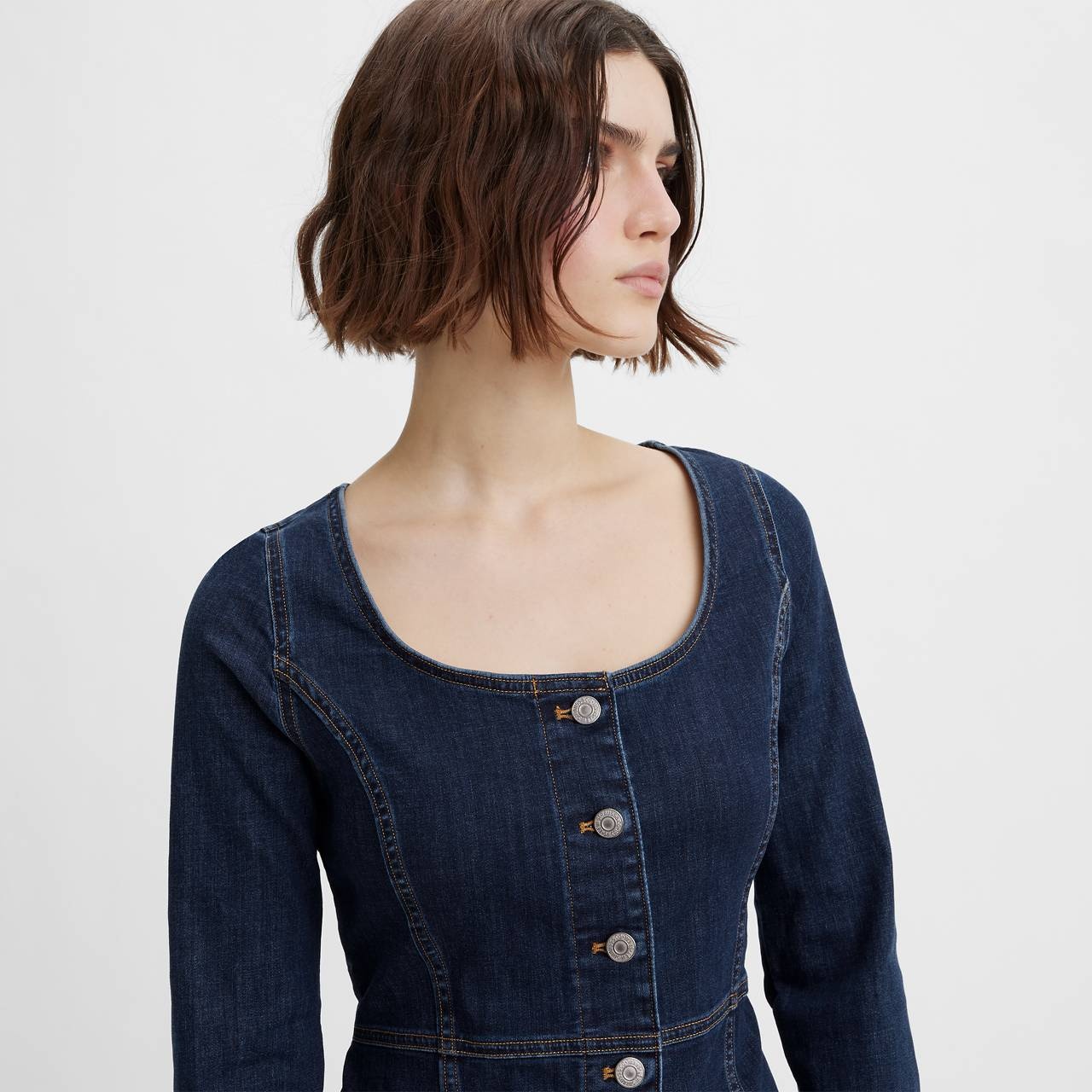 VEDA DENIM DRESS - 4
