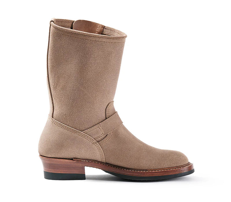 PRE-SALE LK-003 Wabash Engineer Boots Horween Leather CXL Natural Roughout - 5