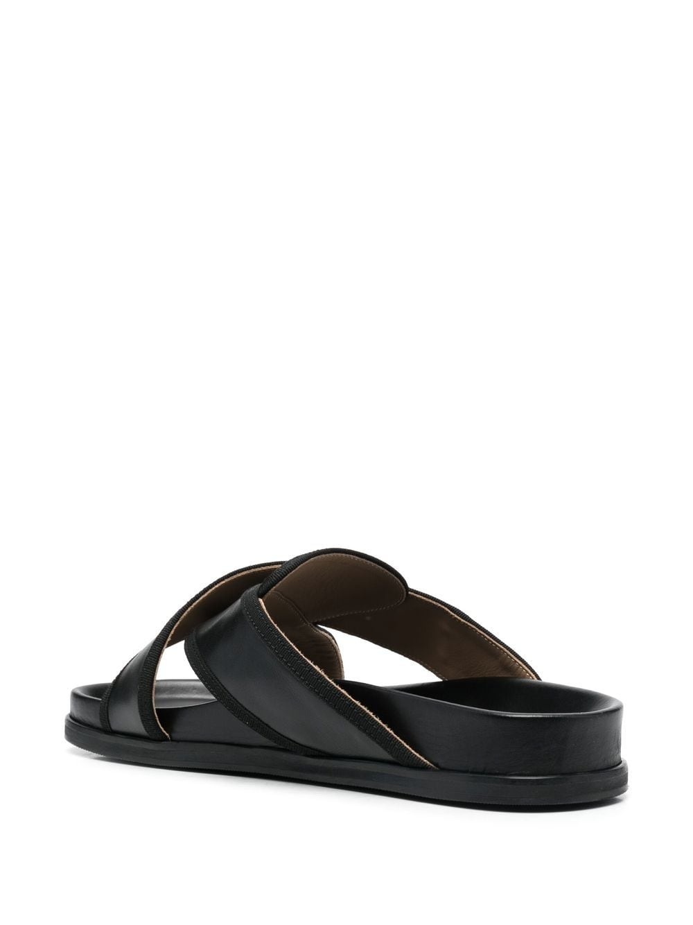 cross-strap flat sandals - 3
