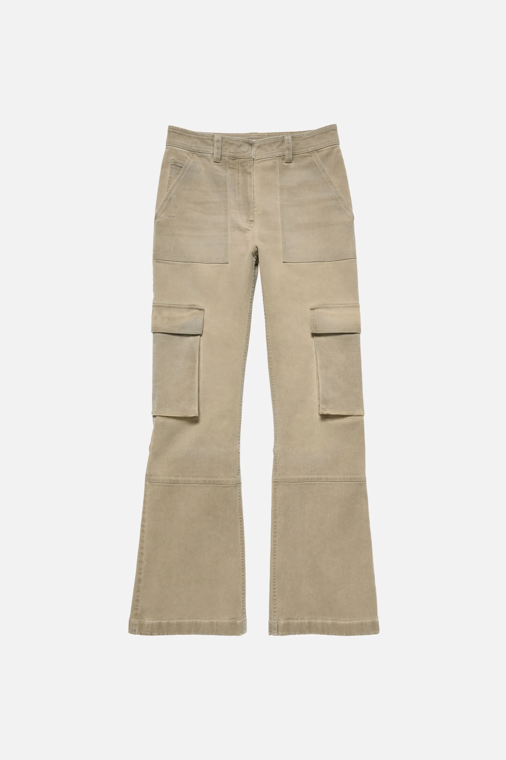 Twill cargo trousers - Camel Beige - 1