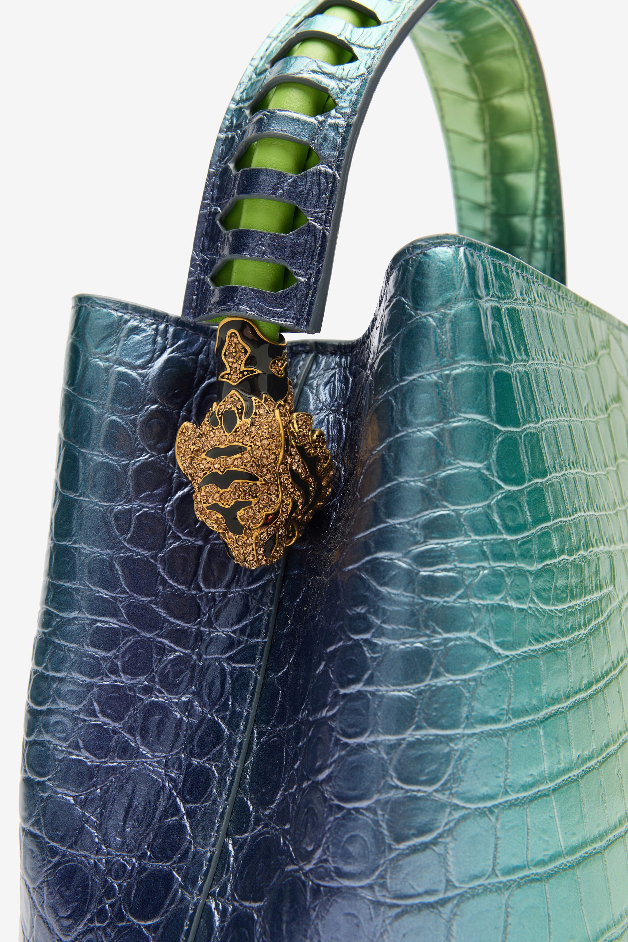 Roar Bag With Crocodile Print - 4