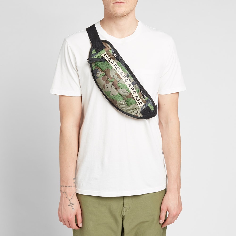 A.P.C. Camo Stitch Cross Body Bag - 5