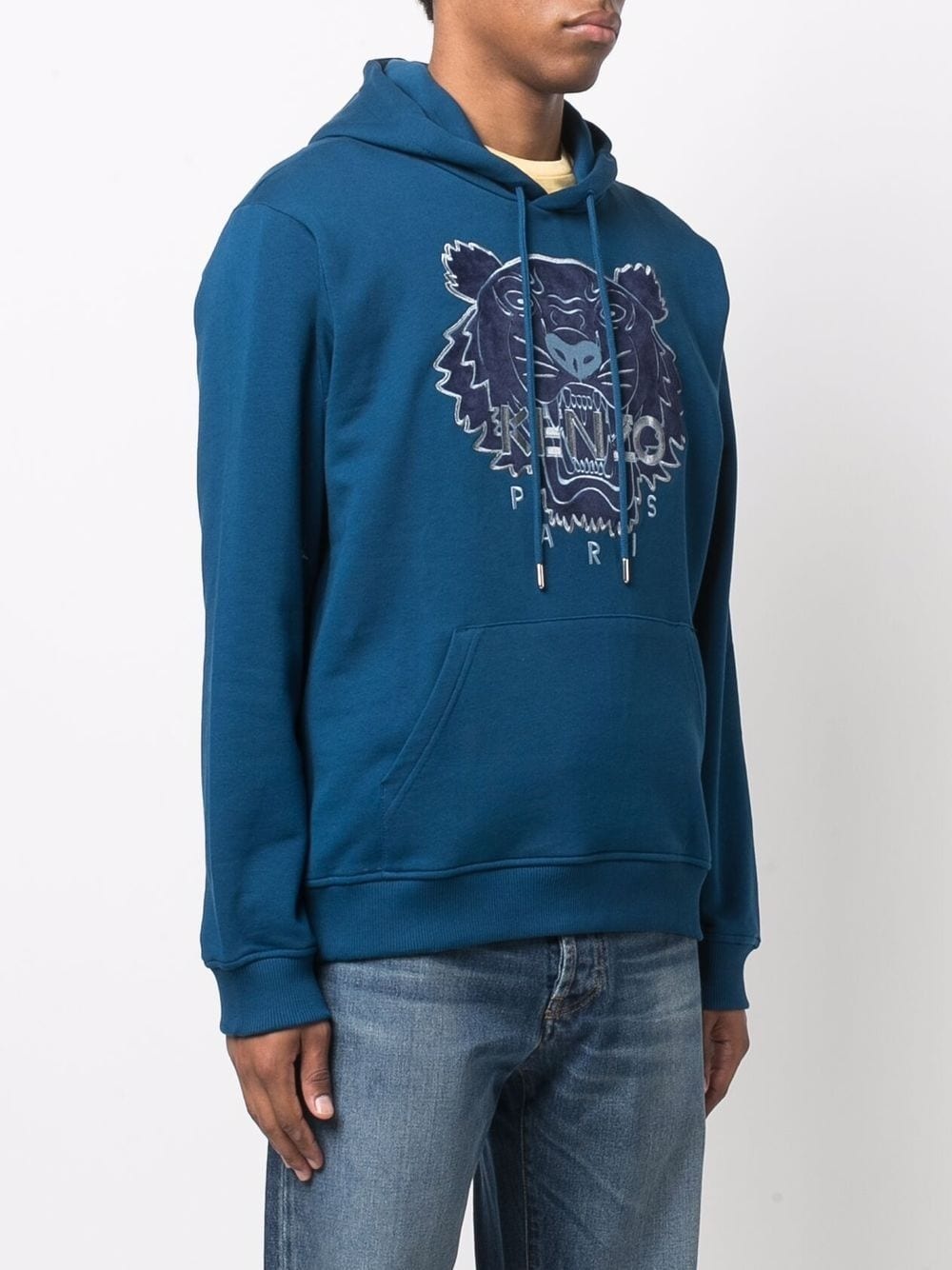 embroidered-Tiger pullover hoodie - 3