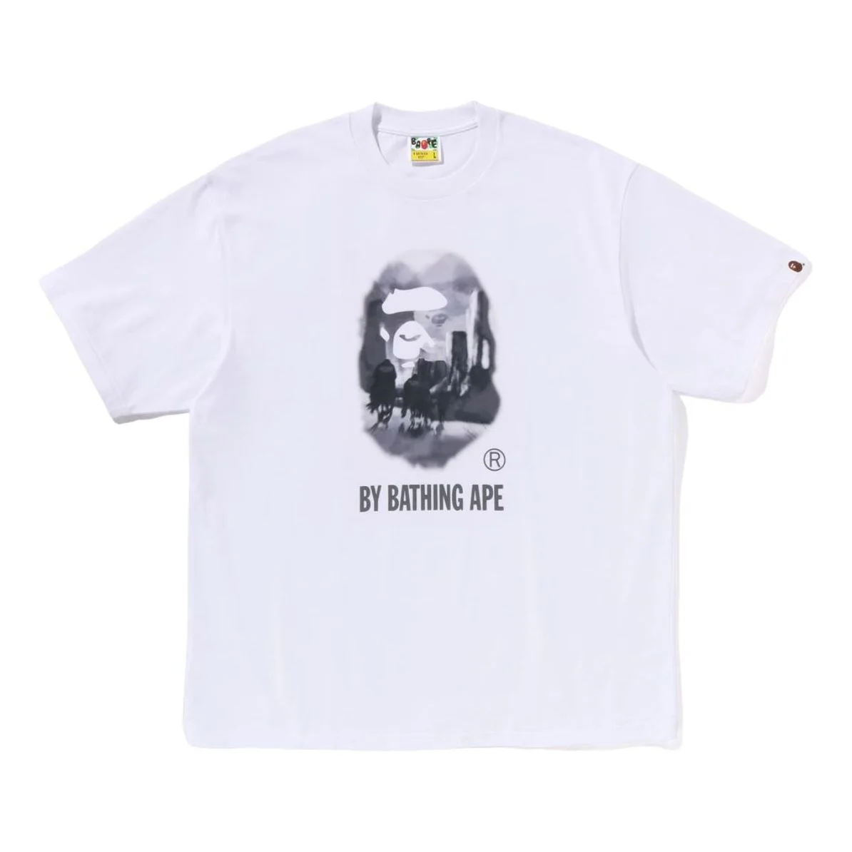 A Bathing Ape Painting by Bathing Ape Relaxed Fit Tee 'White' 1K80-110-305-WHITE - 1